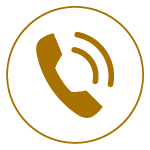 Icon Telefon Telefonhöhrer welcher umkreist ist.